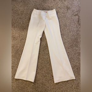 The Limited Scandal Collection White Liv Pant Flare Leg 0 NWOT